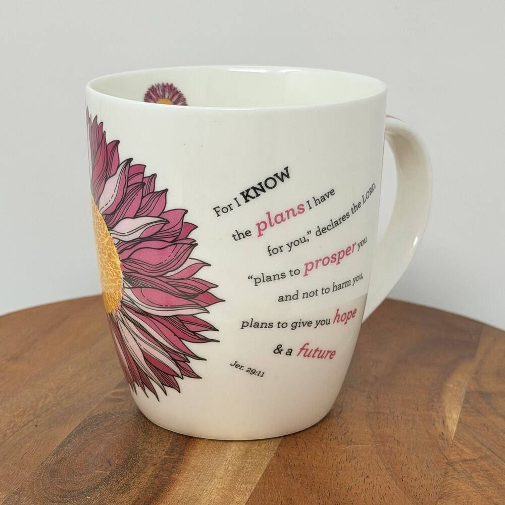 Christian Women: I Know the Plans - Jer. 29:11...Floral Coffee & Tea Mug